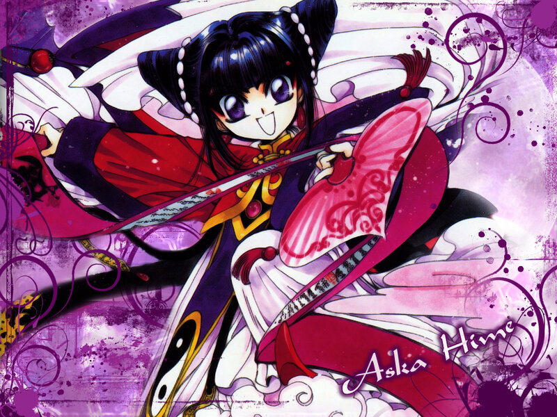 Anime Girl with Sword — Purple, Dynamic, Manga, Fan