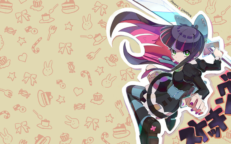 Anime Girl with Sword — Purple, Playful, Bunny Ears
