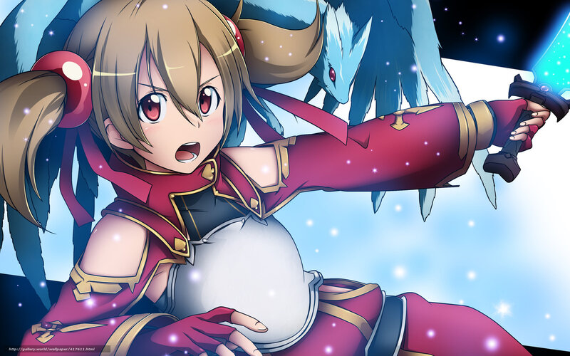 Anime Girl with Sword — Red, Dramatic, Night, Dragon