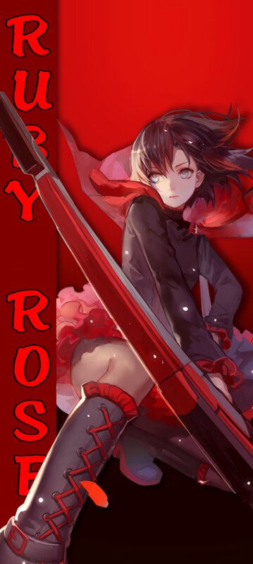 Anime Girl with Sword — Red, Dramatic, Red Cape