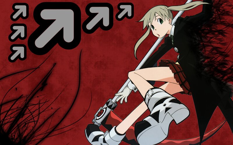 Anime Girl with Sword — Red, Dramatic, School Uniform
