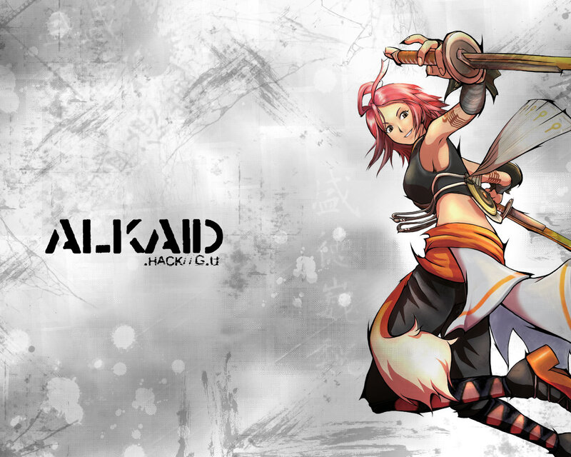 Anime Girl with Sword — Red, Dynamic, Manga, Fan