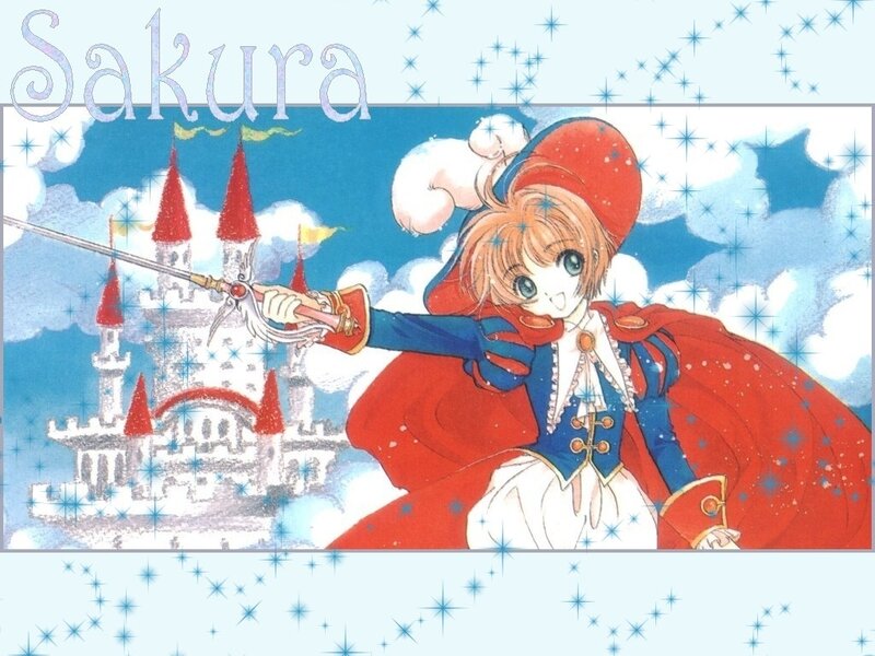 Anime Girl with Sword — Red, Fantastical