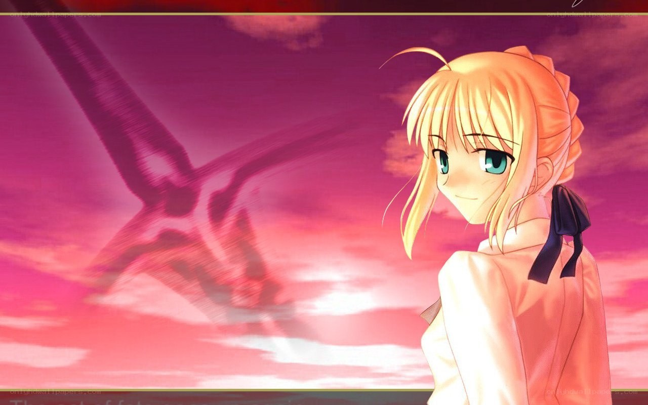 anime girl with sword shadow