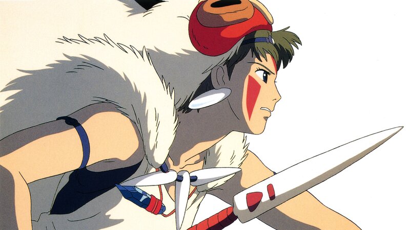 Anime Girl with Sword — White, Determined, Face Paint