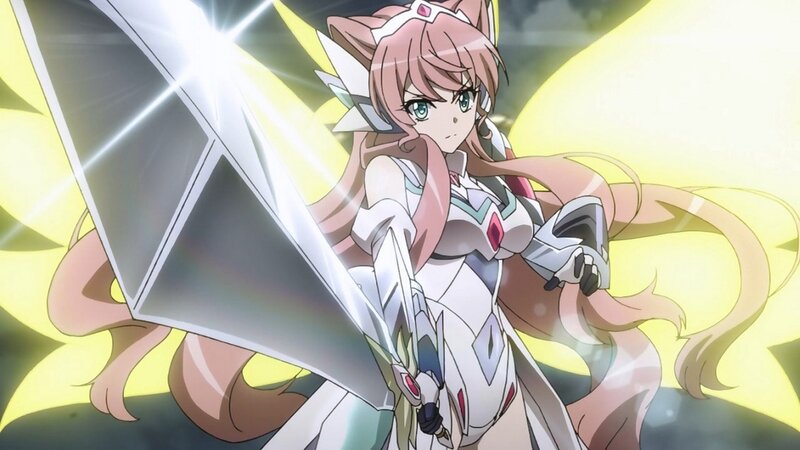 Anime Girl with Sword — White, Dramatic, Cat Ears, Armor