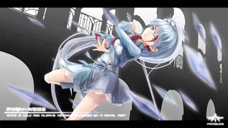 Anime Girl with Sword — White, Dramatic, Digital Art, Building