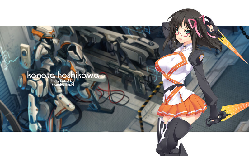 Anime Girl with Sword — White, Dramatic, Digital Art, Robot