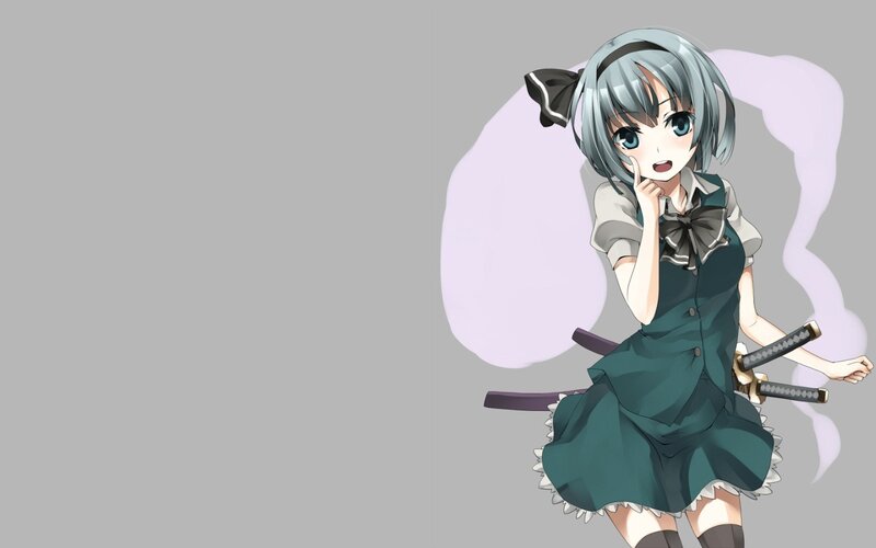 anime girl with swords