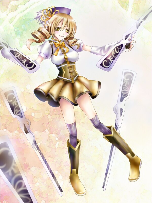 anime girl with swords