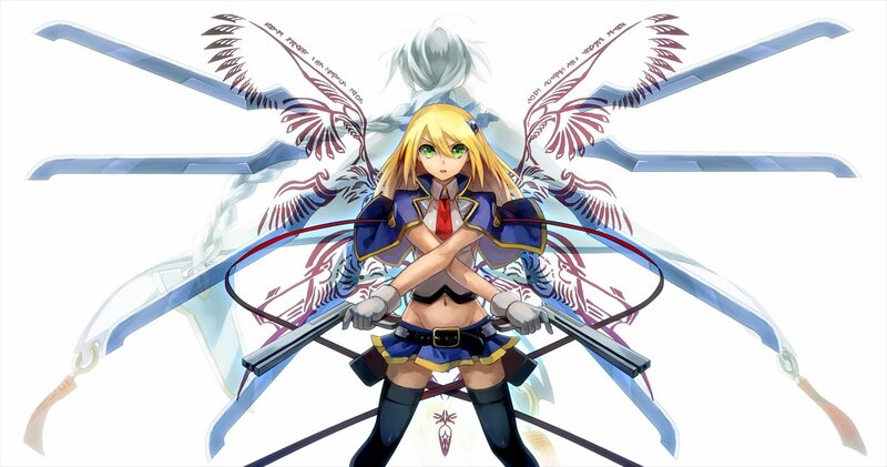 anime girl with swords