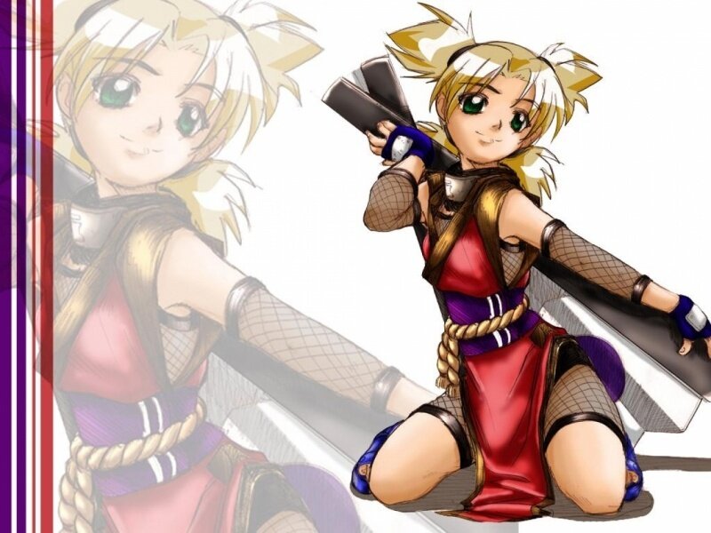 anime girl with swords
