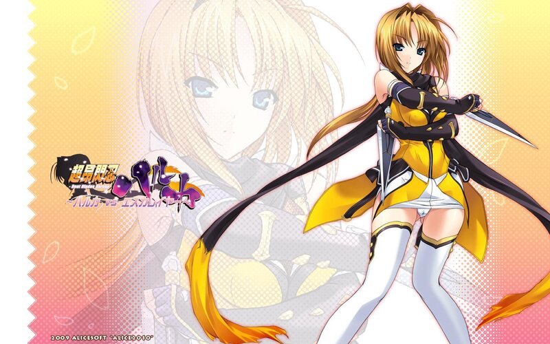 anime girl with swords
