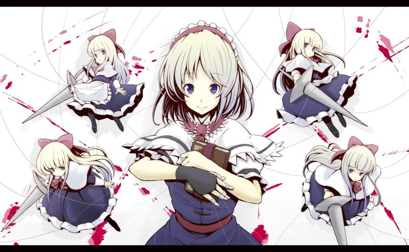 anime girl with swords