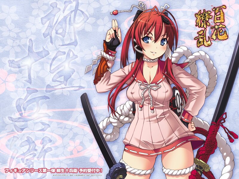 Anime girl with swords