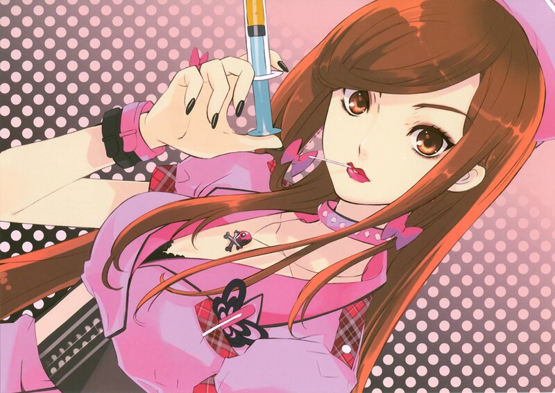 Anime girl with syringe