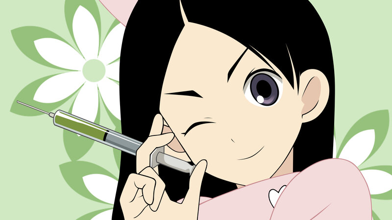 anime girl with syringe