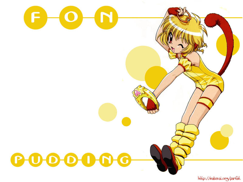 Anime Girl with Tail — Yellow