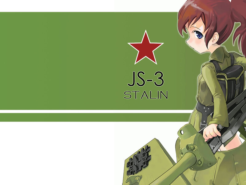 Anime Girl with Tank — Green, Neutral