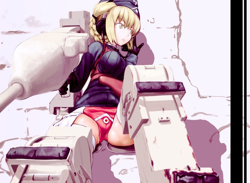 anime girl with tank