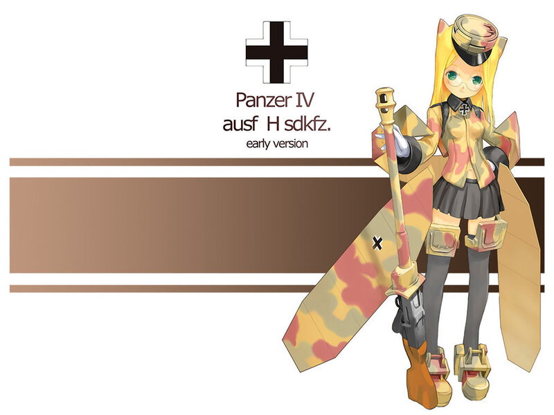 Anime Girl with Tank — Yellow