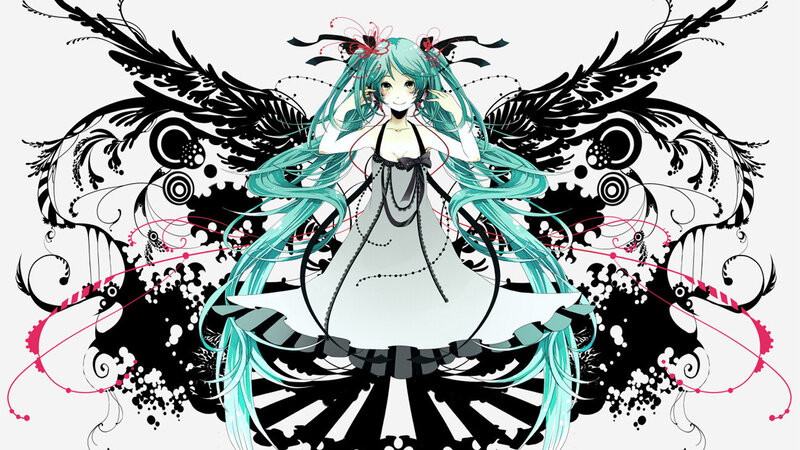 Anime Girl with Teal Hair — Dramatic, Digital Art, Wings