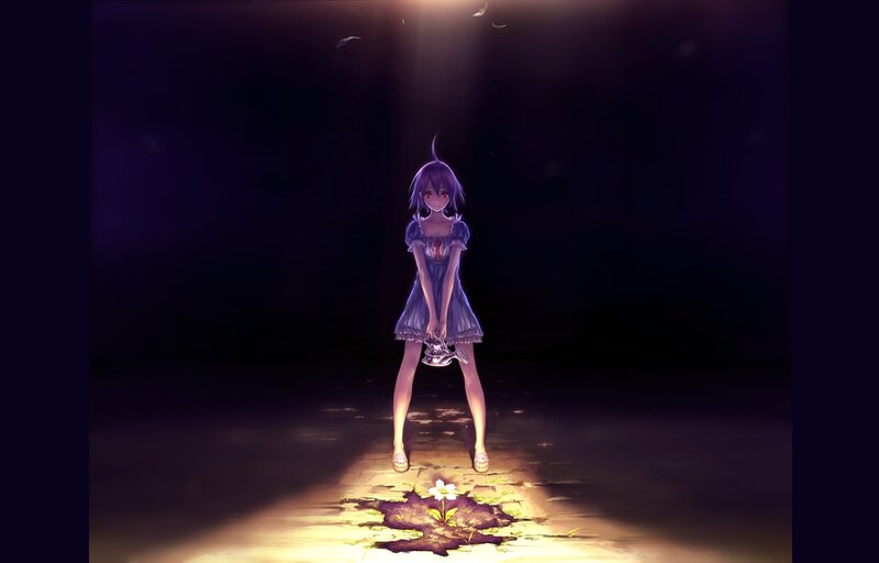 Anime Girl with Teapot