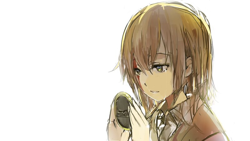 anime girl with tear
