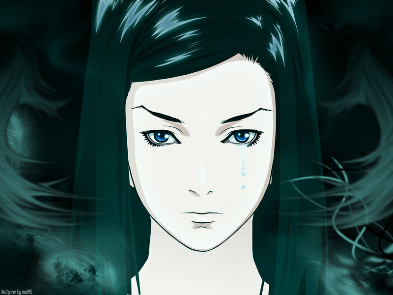 anime girl with tear