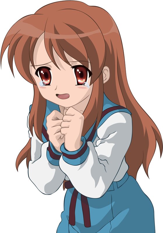anime girl with tears