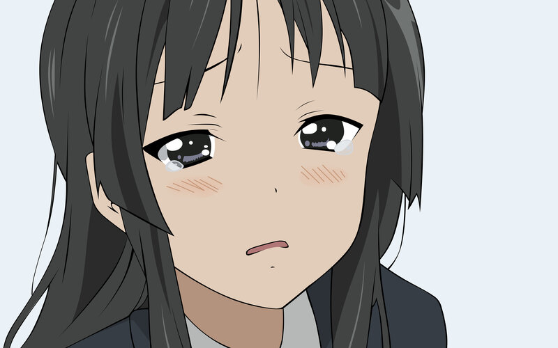 anime girl with tears