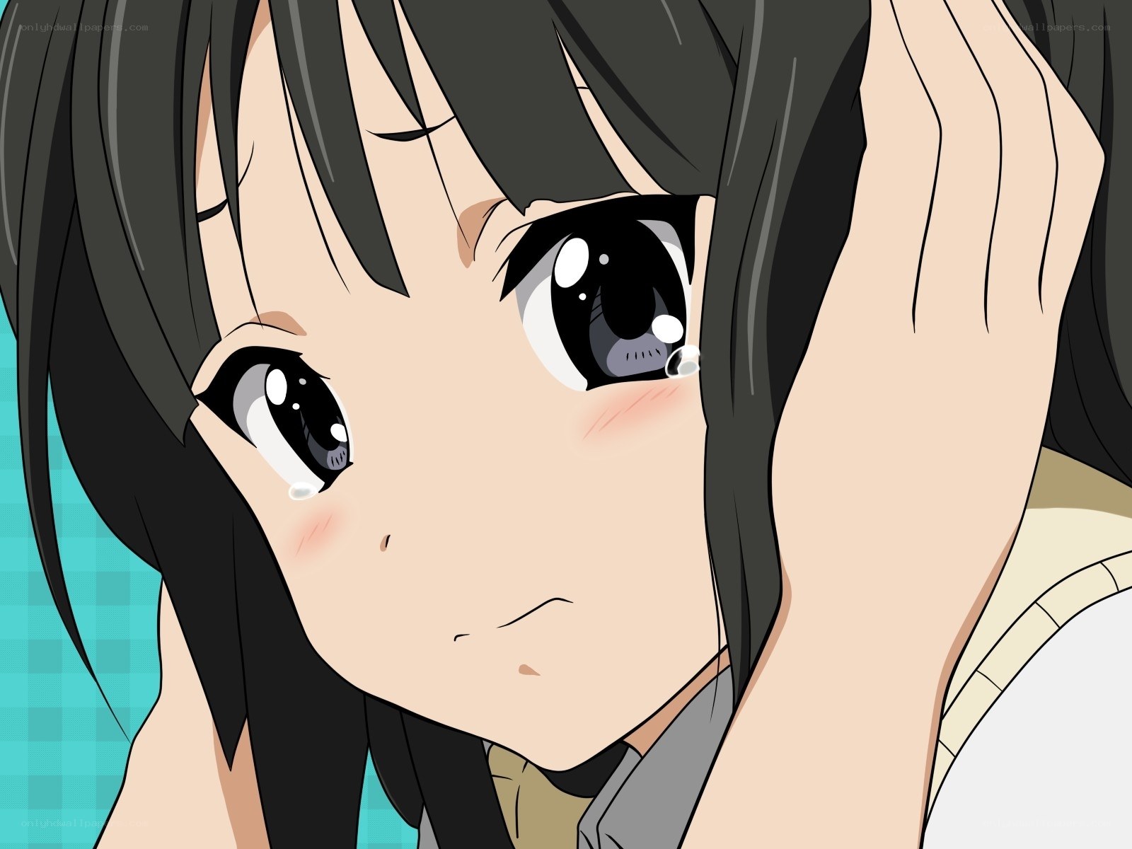 anime girl with tears