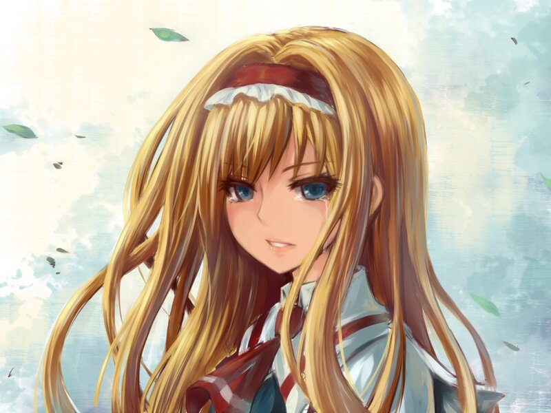 anime girl with tears