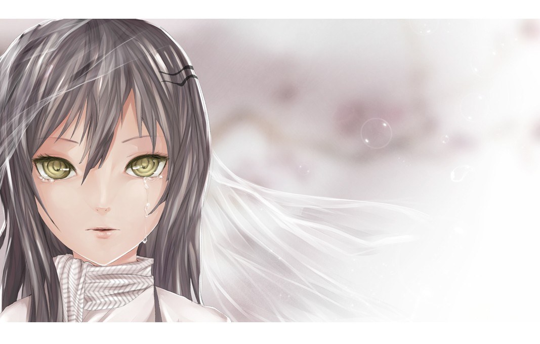 anime girl with tears