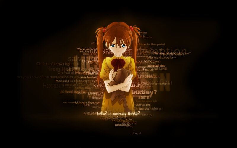 Anime girl with teddy bear