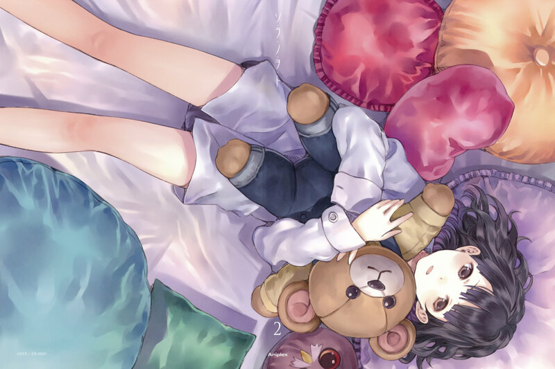 Anime girl with teddy bear