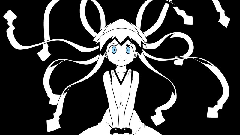 Anime Girl with Tentacles — Black, Dramatic, Manga