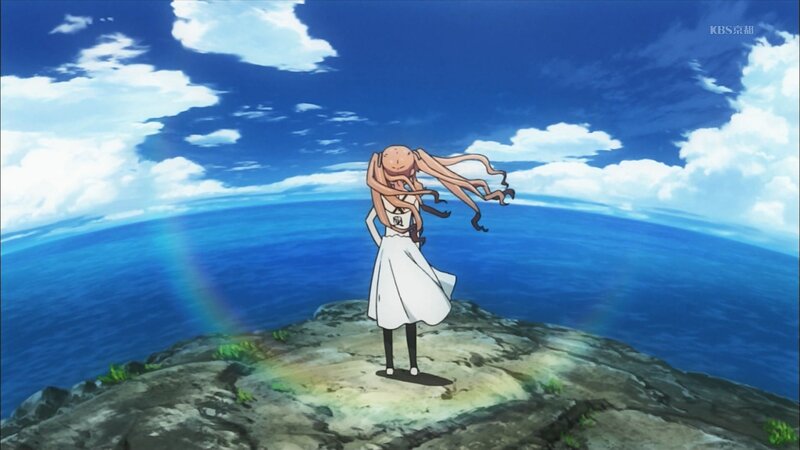 Anime Girl with Tentacles — Blue