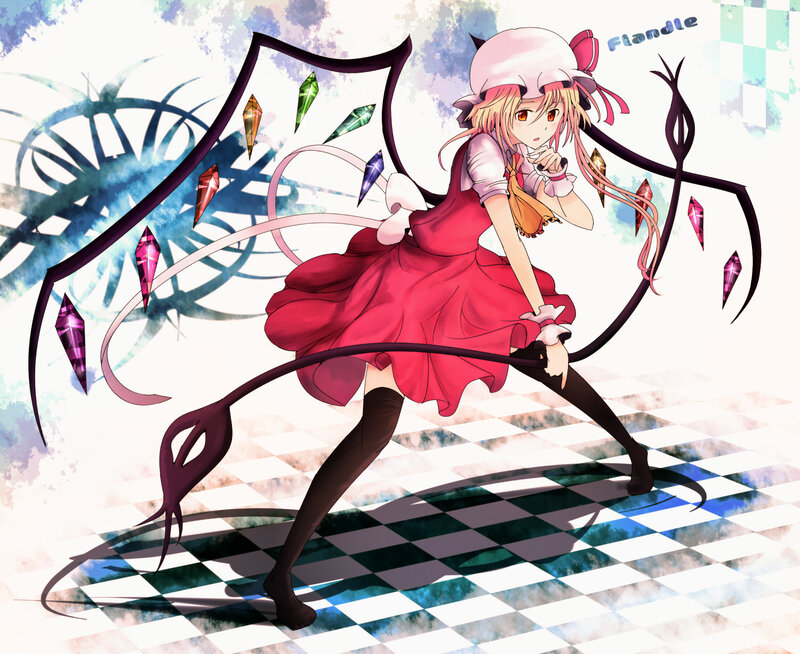 Anime Girl with Tentacles — Red
