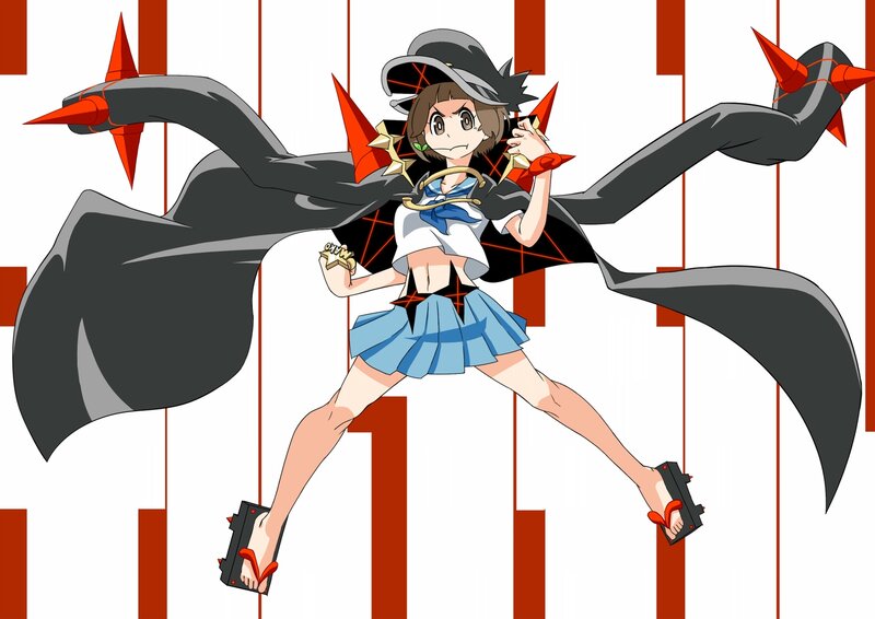 Anime Girl with Tentacles — White, Dramatic