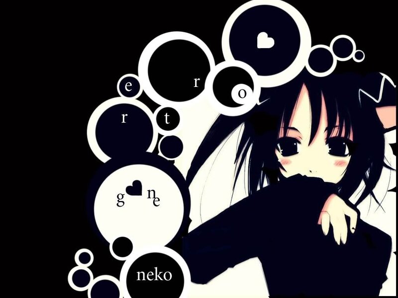 anime girl with text bubbles
