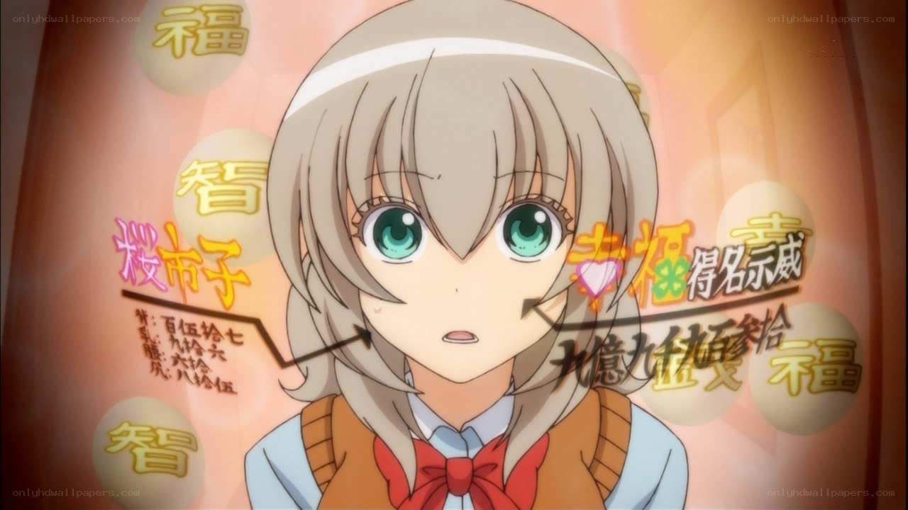 anime girl with text bubbles
