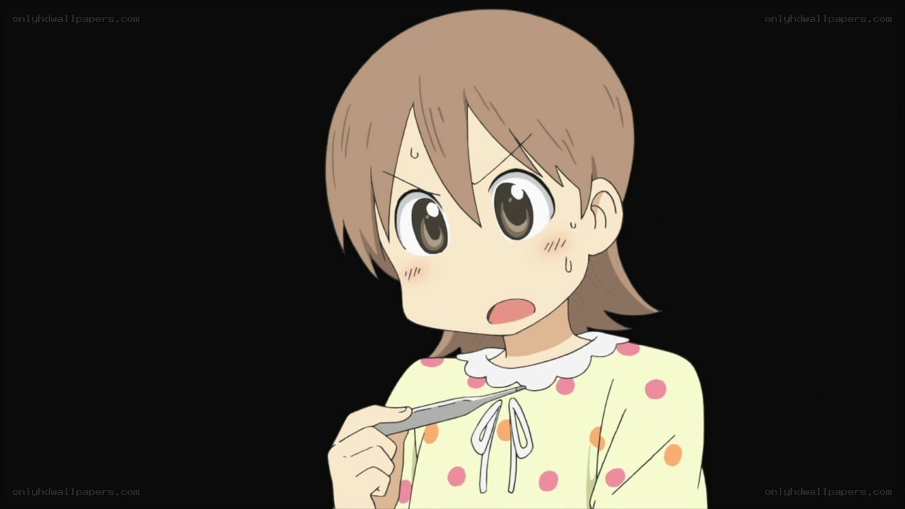 anime girl with thermometer