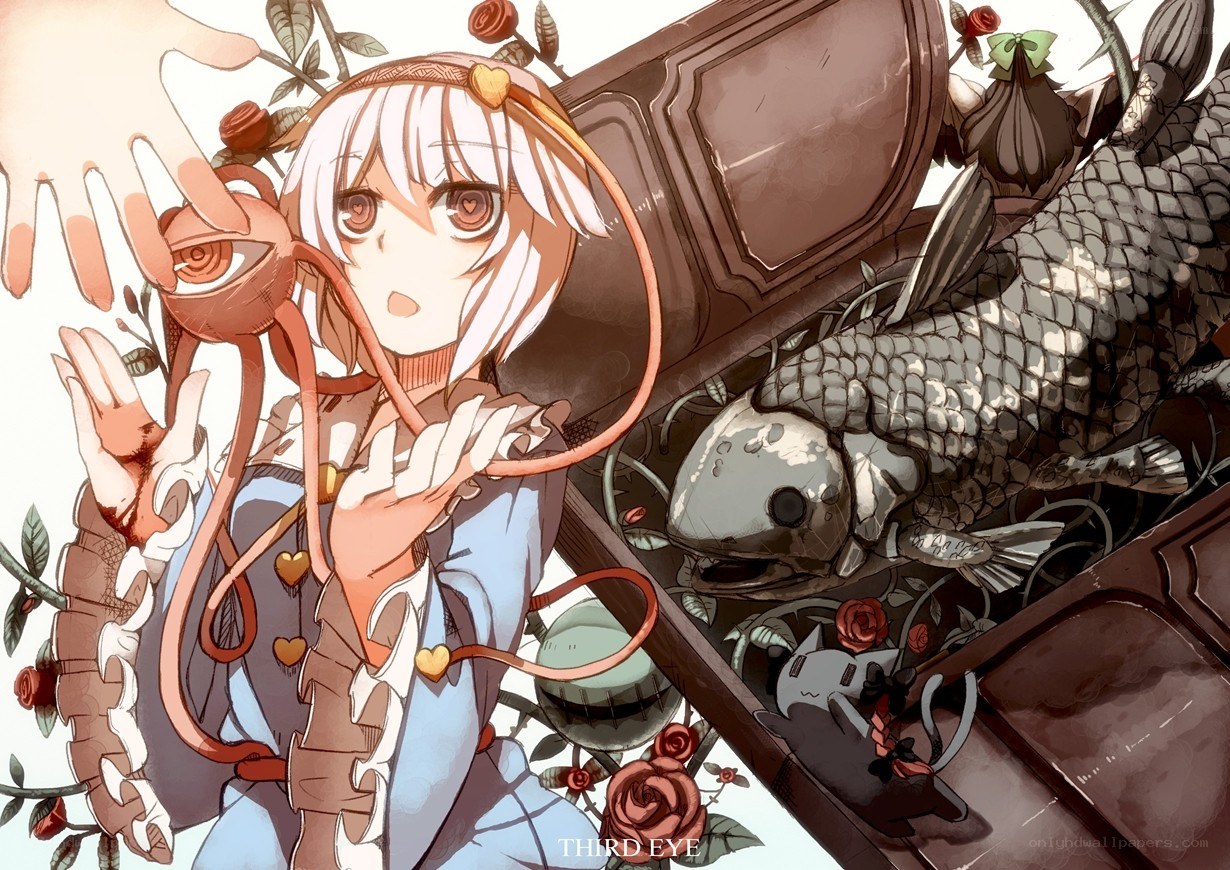 Anime girl with third eye