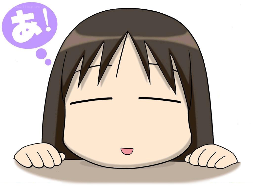 anime girl with thought bubble