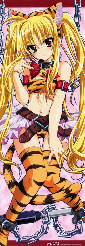 Anime Girl with Tiger Costume