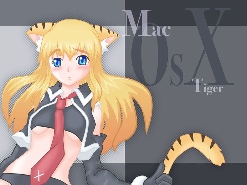 Anime girl with tiger ears