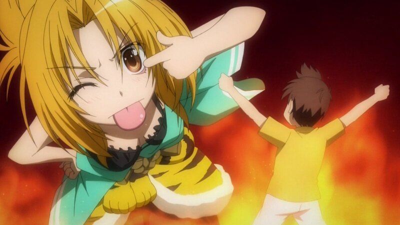 anime girl with tongue out