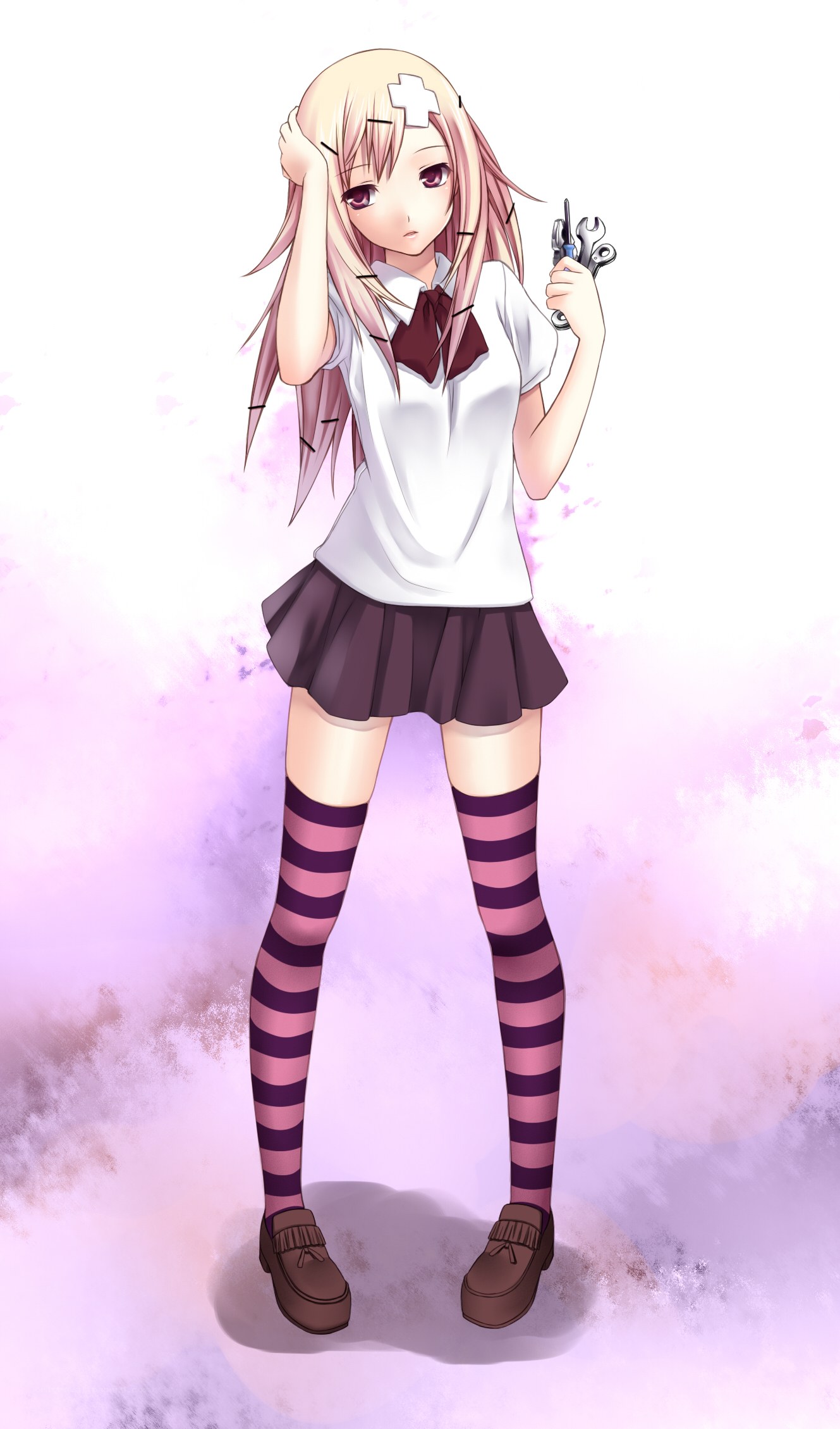anime girl with tools