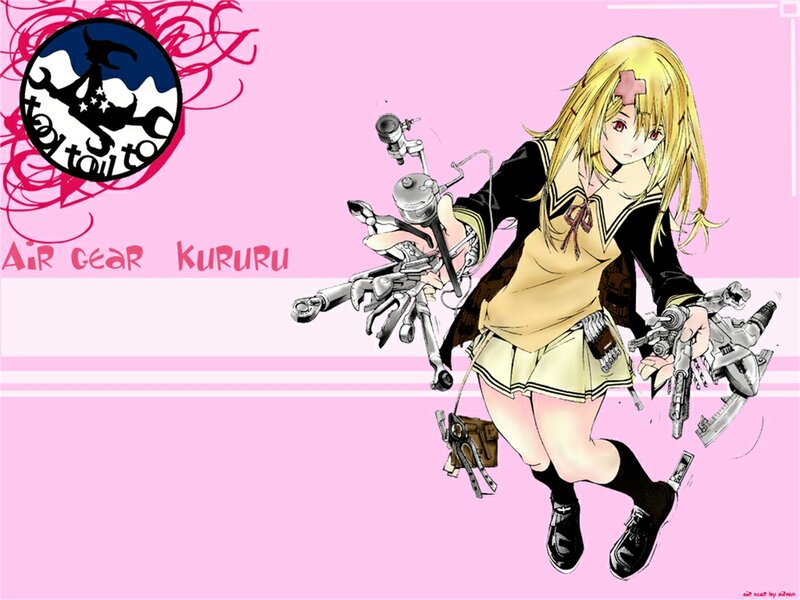 Anime Girl with Tools — Pink